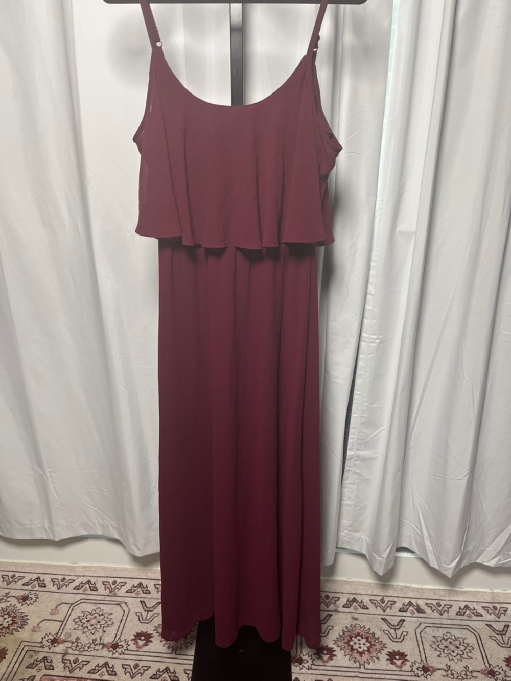 Women's Show Me Your Mumu Sleeveless Burgundy Maxi Dress